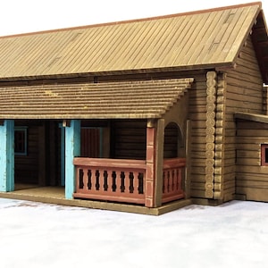 MDF Lasercut Terrein - Log House Noble (digitaal bestand/.cdr,.svg)