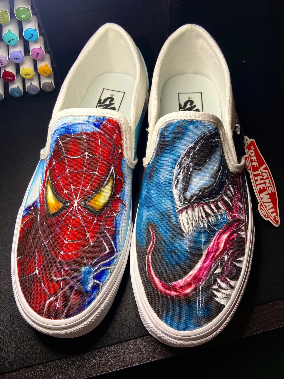Custom Vans - Etsy