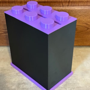 Porta tarjetas inspirado en LEGO impreso en 3D: expositor de regalos para graduaciones y fiestas, diseñado para tarjetas de 5x7