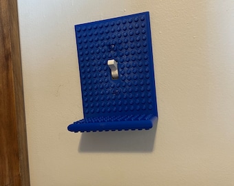 Lego compatible light switch cover XL with mini Shelf