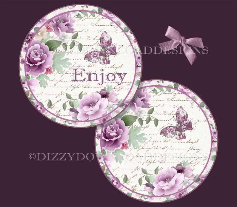 Ornate Double Pocket Printable Card Tags Inserts Decoupage Envy INSTANT ...