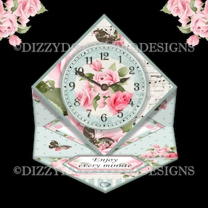 Disfrute de cada minuto Diamond Easel Card Kit Capas de sobre Descarga instantánea Cumpleaños Día de la Madre Aniversario Listo para imprimir