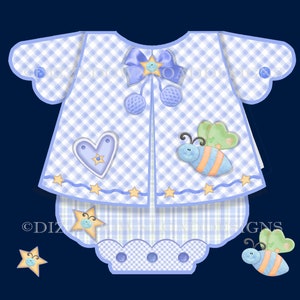 Baby Boy Matinée Romper Anzug Herunterladbare Karte Kit Digitaler Download Sofortiger Download Digitale Karte, die Baby-Strampler-Karte bereit zum Drucken