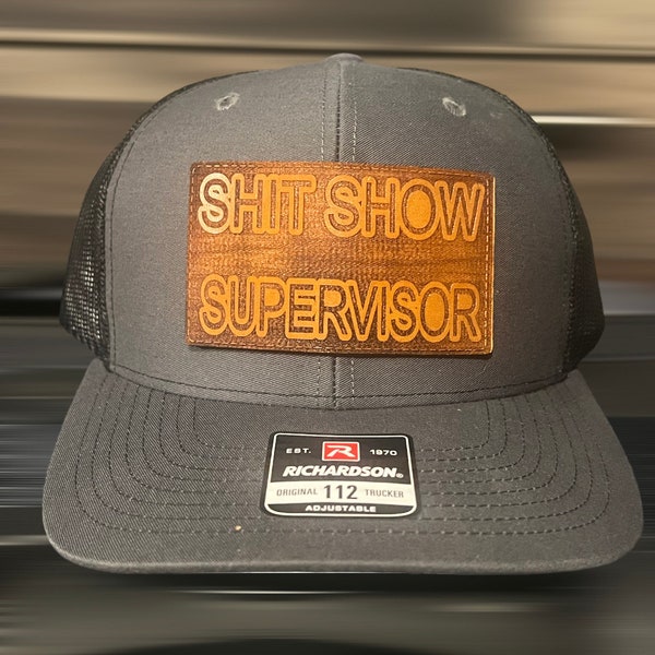 Lustiger Aufnäher 'Shit Show Supervisor' – Mit Klett Für Kleidung & Rucksack