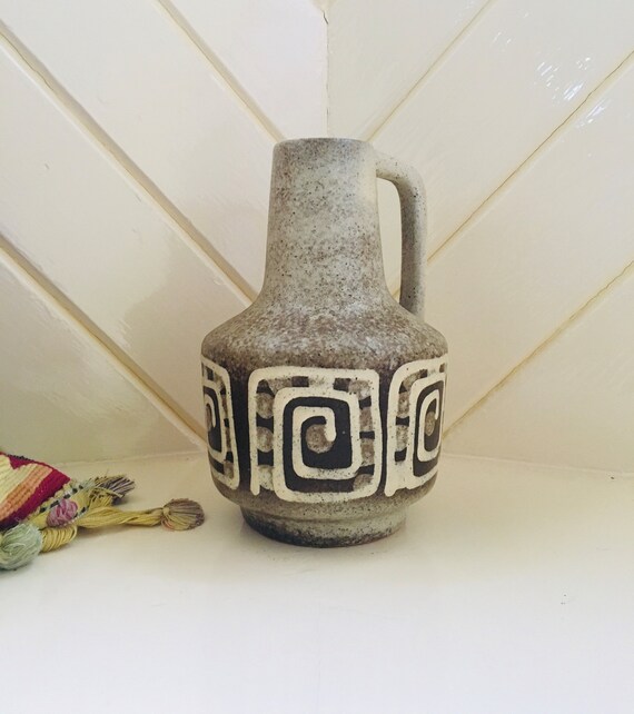 花瓶・フラワースタンド VEB Haldensleben fatlava Germany 1970s VEB Haldensleben-- 22.1cm | Fat Lava & German Art Pottery