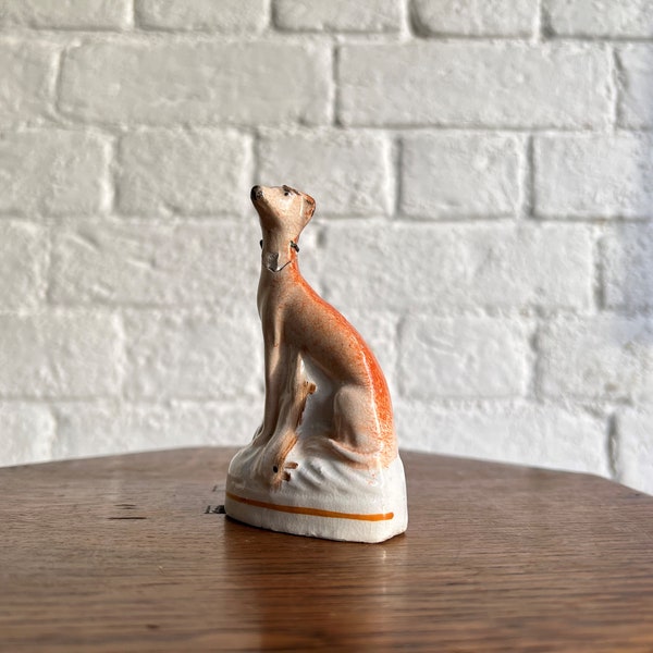 Victorian Staffordshire Miniature Whippet Hare Model Figurine