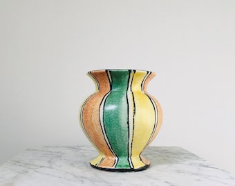 West German Bay Keramik Modernist Stripe Bud Vase 560 12