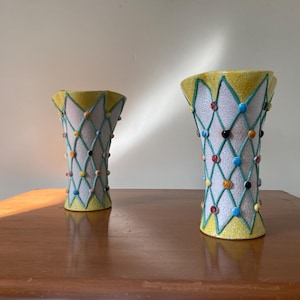 Midcentury Alla Moda Fratelli Fanciullacci Harlequin Vases