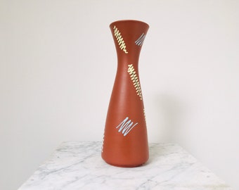 West German Dumler and Breiden Diabolo Keramik Modernist Vase 1302 25
