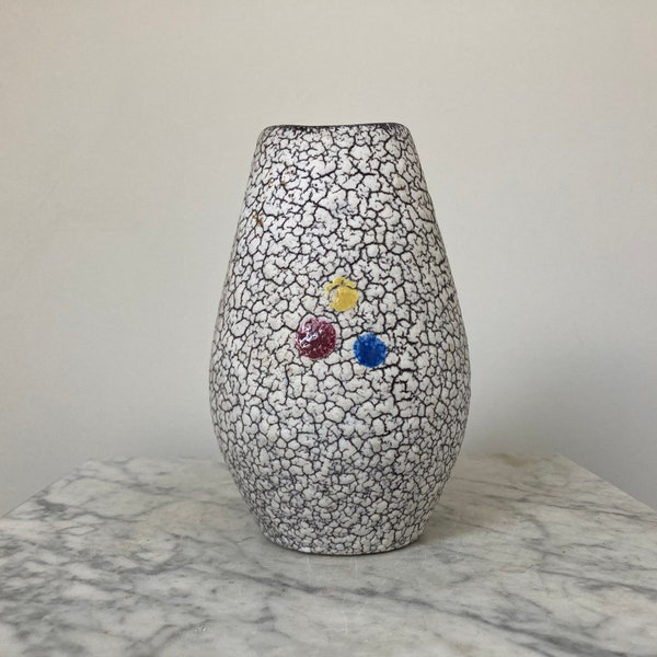 West German Jopeko Keramik Cortina Crackle Vase