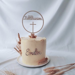 Cake Topper zur Kommunion mit Kreuz