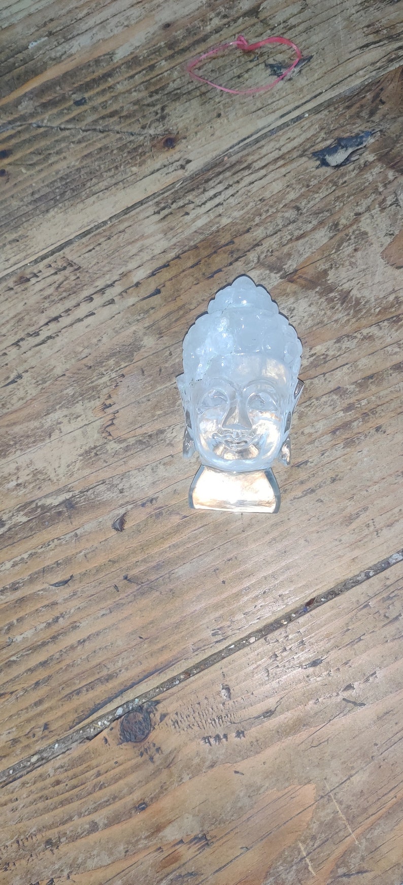 Buddha Head Figurine , Clear Quartz Buddha , Crystal Buddha, Spiritual ...