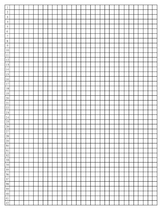 Printable Graph Paper With Numbers