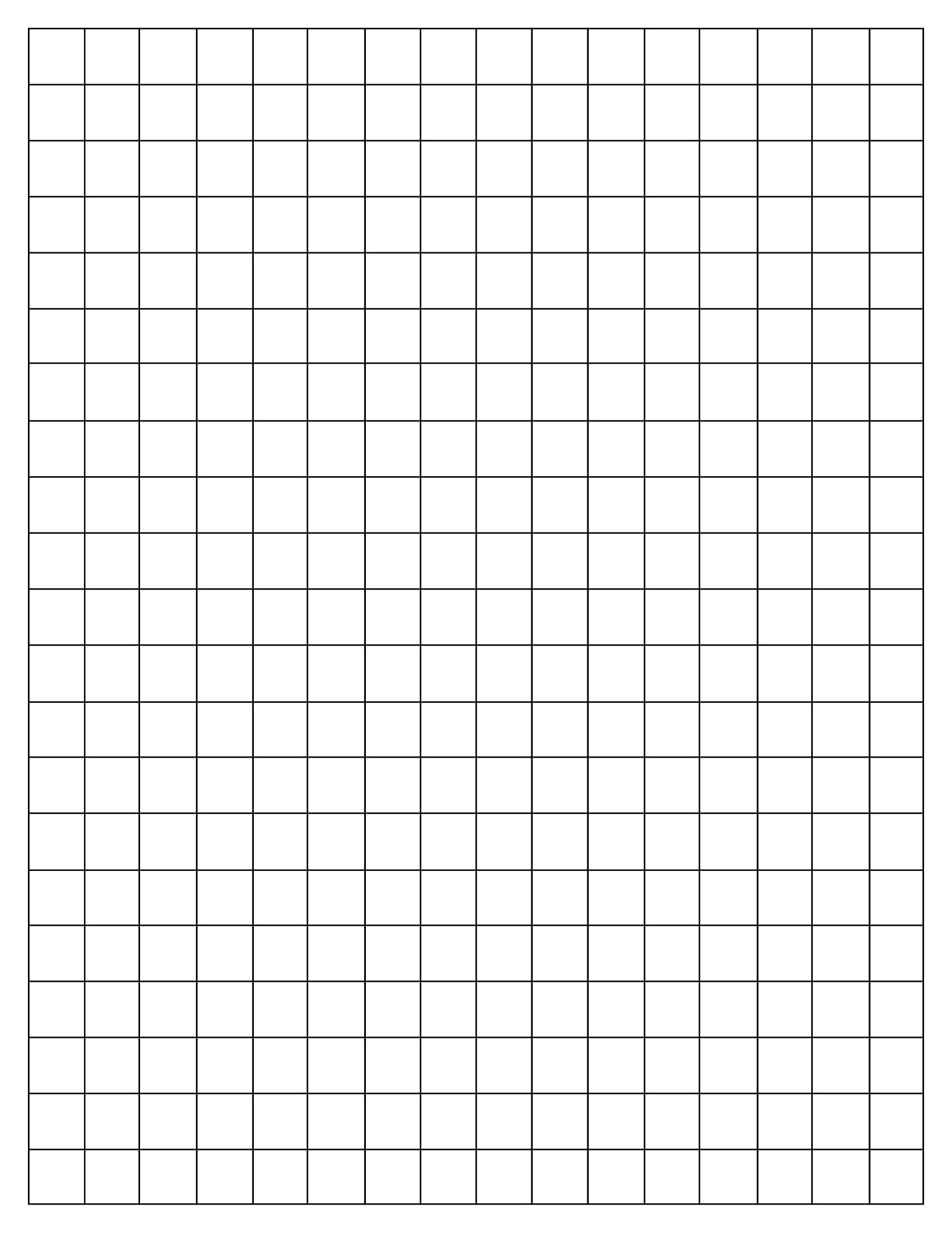 One-half Inch Graph Paper