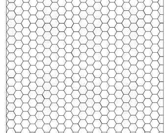 Half-Inch Hex Graph Paper