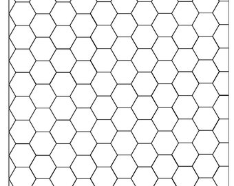 hex grid paper etsy