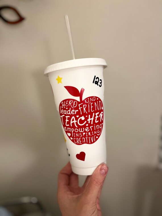 Teacher Cup Teacher Gift Personalized Teacher Gift Etsy