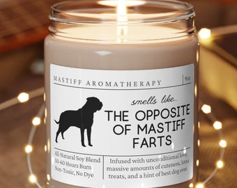 Mastiff Gifts, Mastiff Mom, Funny Mastiff Gift, Mastiff Candle, Gift for Mastiff Owner, Unique Gift Mastiff Lover