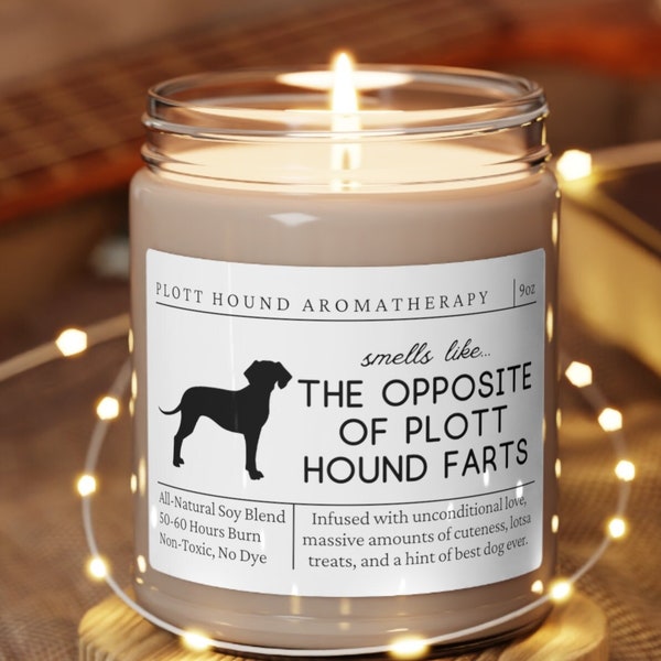 Plott Hound Gifts, Plott Hound Mom, Plots Hound Candle, Funny Plott Hound Gift, Gift for Plott Hound Owner, Gift for Plott Hound Lover