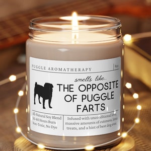 Puggle Gifts, Puggle Mom, Puggle Candle, Funny Puggle Gift, Gift for Puggle Owner, Unique Gift for Puggle Lover