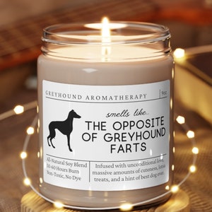 Greyhound Gifts, Greyhound Candle, Greyhound Mom, Funny Greyhound Gift, Gift for Greyhound Owner, Dog Gifts, Gift for Greyhound Dog Mom