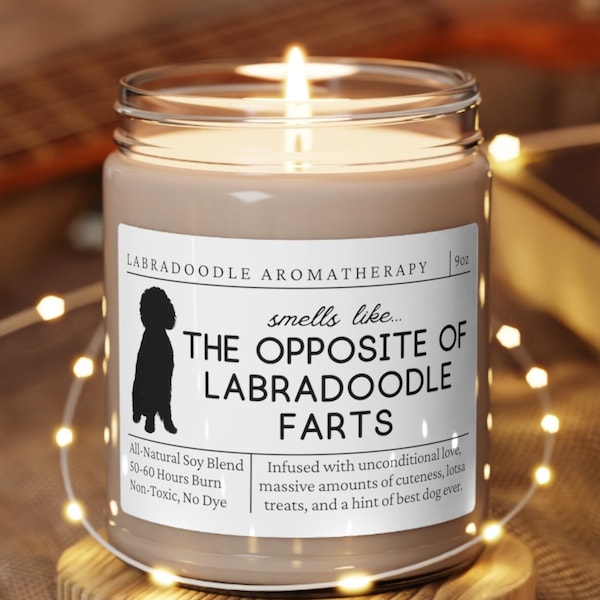 Labradoodle Gifts, Labradoodle Mom, Funny Labradoodle Gift, Labradoodle Candle, Gift for Labradoodle Owner, Unique Gift Labradoodle Lover