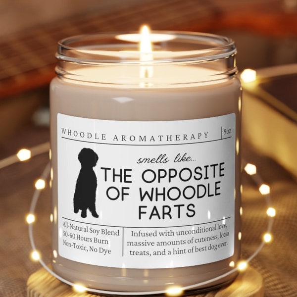 Whoodle Gifts, Whoodle Mom, Funny Whoodle Gift, Whoodle Candle, Gift for Whoodle Owner, Unique Gift for Whoodle Lover