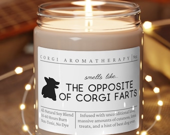 Corgi Gifts, Corgi Mom, Funny Corgi Gift, Corgi Candle, Corgi Dog, Corgi Lover, Unique Gift for Corgi Owner, Corgi Mother's Day Gift