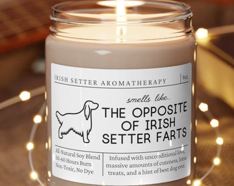 Irish Setter Gift, Irish Setter Mom, Funny Irish Setter Gift, Irish Setter Candle, Gift for Irish Setter Owner, Irish Setter Lover, Dog Gift