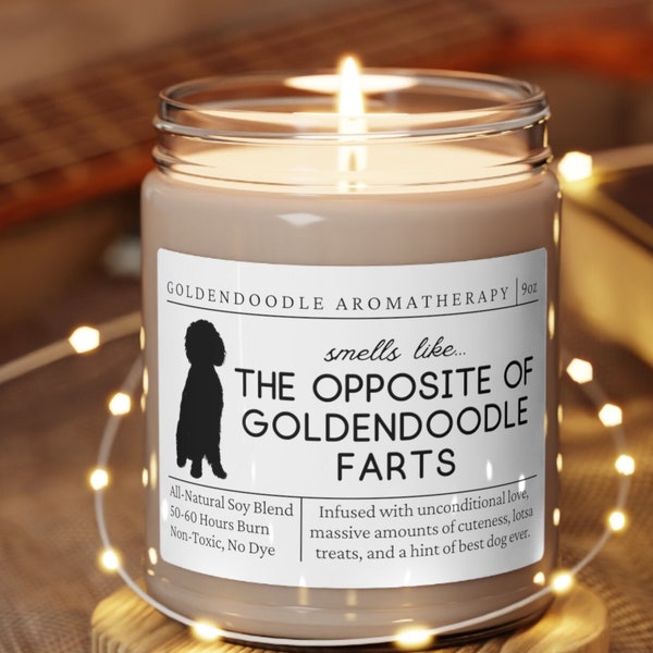 Goldendoodle Gifts, Goldendoodle Candle, Goldendoodle Mom, Funny Goldendoodle Gift, Gift for Goldendoodle Owner, Unique Goldendoodle Gift