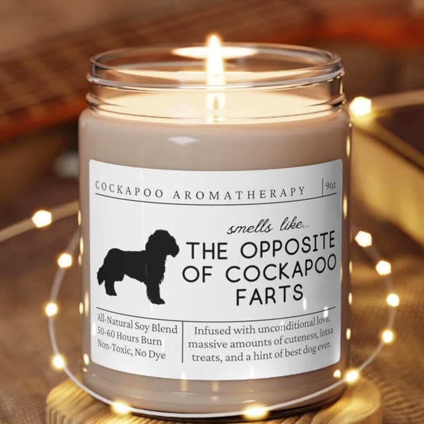 Cockapoo Gifts, Cockapoo Mom, Cockapoo Candle, Funny Cockapoo Gift, Gift for Cockapoo Owner, Dog Candle, Cockapoo Mother's Day Gift