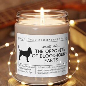 Bloodhound Gifts, Bloodhound Mom, Bloodhound Candle, Funny Bloodhound Gift, Gift for Bloodhound Owner, Bloodhound Mother's Day Gift