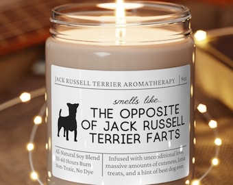 Jack Russell Terrier Gifts, Jack Russell Mom, Funny Jack Russell Gift, Jack Russell Candle, Gift for Jack Russell Terrier Owner