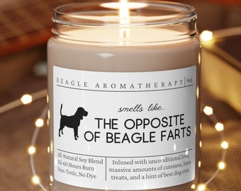 Beagle Gifts, Beagle Mom, Beagle Candle, Funny Beagle Gift, Gift for Beagle Lover, Unique Gift for Beagle Lover, Beagle Fart, Christmas Gift