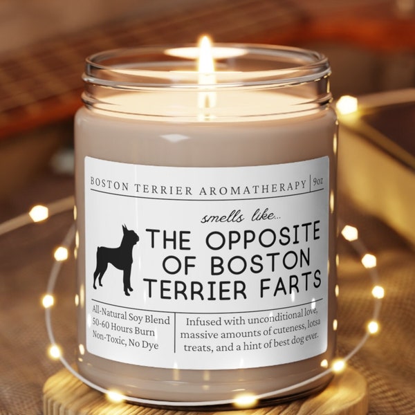 Boston Terrier Gifts, Boston Terrier Mom, Funny Boston Terrier Gift, Boston Terrier Candle, Boston Terrier Mother's Day Gift