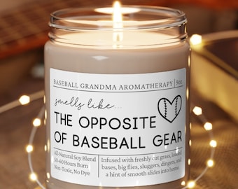 Baseball Grandma Gift, Baseball Grammy, Baseball Gram, Baseball Grandma Candle, Baseball Candle, Gift for Baseball Grandma, Christmas Gift