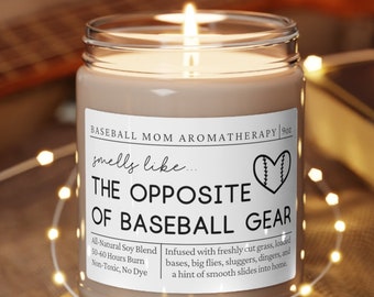 Baseball Mom, Baseball Mom Gift, Baseball Mom Candle, Gift for Mom, Gift for Baseball Mom, Unique Gift for Mom, Baseball Decor, Christmas