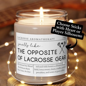 Lacrosse Gifts, Lacrosse Candle, Smells Like the Opposite of Lacrosse Gear, Lacrosse Manager Gift, Lacrosse Senior Gifts, Lacrosse Player