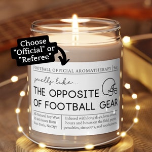 Football Official Gift, Football Official Candle, Football Referee Gift, Football Candle, End of Season Gift for Football Official