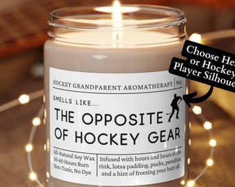 Hockey Grandparent Gift, Hockey Grandparent Candle, Gift for Grandparent, Gift for Hockey Grandparent, Christmas Gift