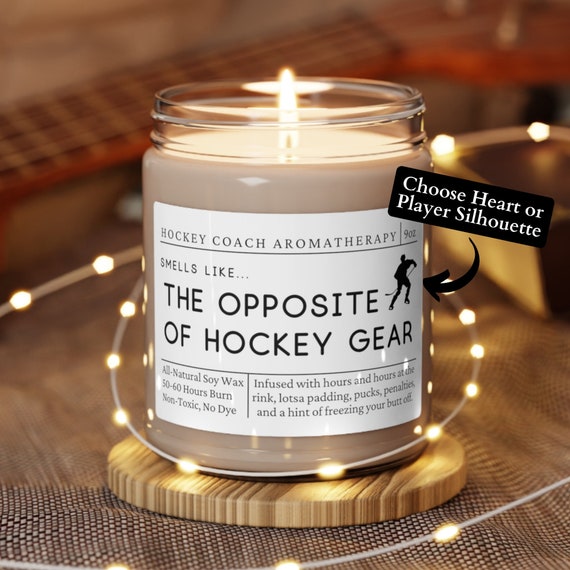 Hockey Coach, Hockey Coach Gift, Hockey Coach Candle, End of Season Gift, Gift for Hockey Coach, Smells Like the Opposite of Hockey Gear