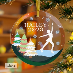 Personalized Figure Skater Ornament, Figure Skating Gift, Figure Skater Ornament, Custom Figure Skater Ornament, Figure Skater Christmas