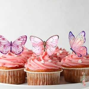 Butterfly Cupcake Toppers Party Decoration Birthday