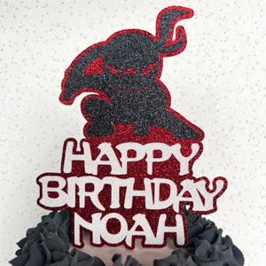 Ninja Personalisierte benutzerdefinierte Glitter alles Gute zum Geburtstag Kuchen Topper Dekoration