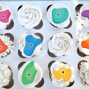Boulder Climbing Grips Cupcake Toppers Party Decoration Birthday