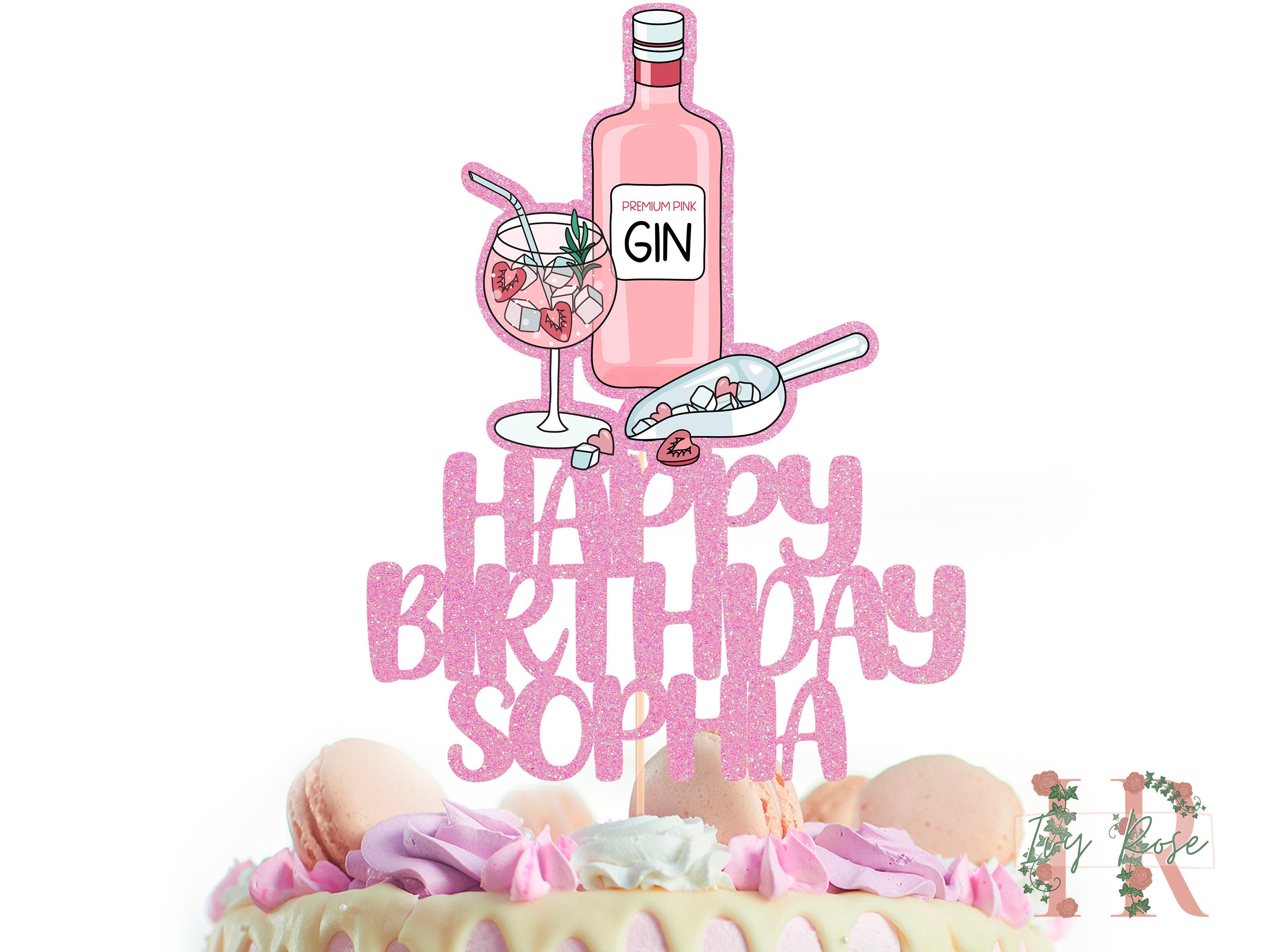 Gelukkige verjaardag gin - Etsy België, image size:2700x2025