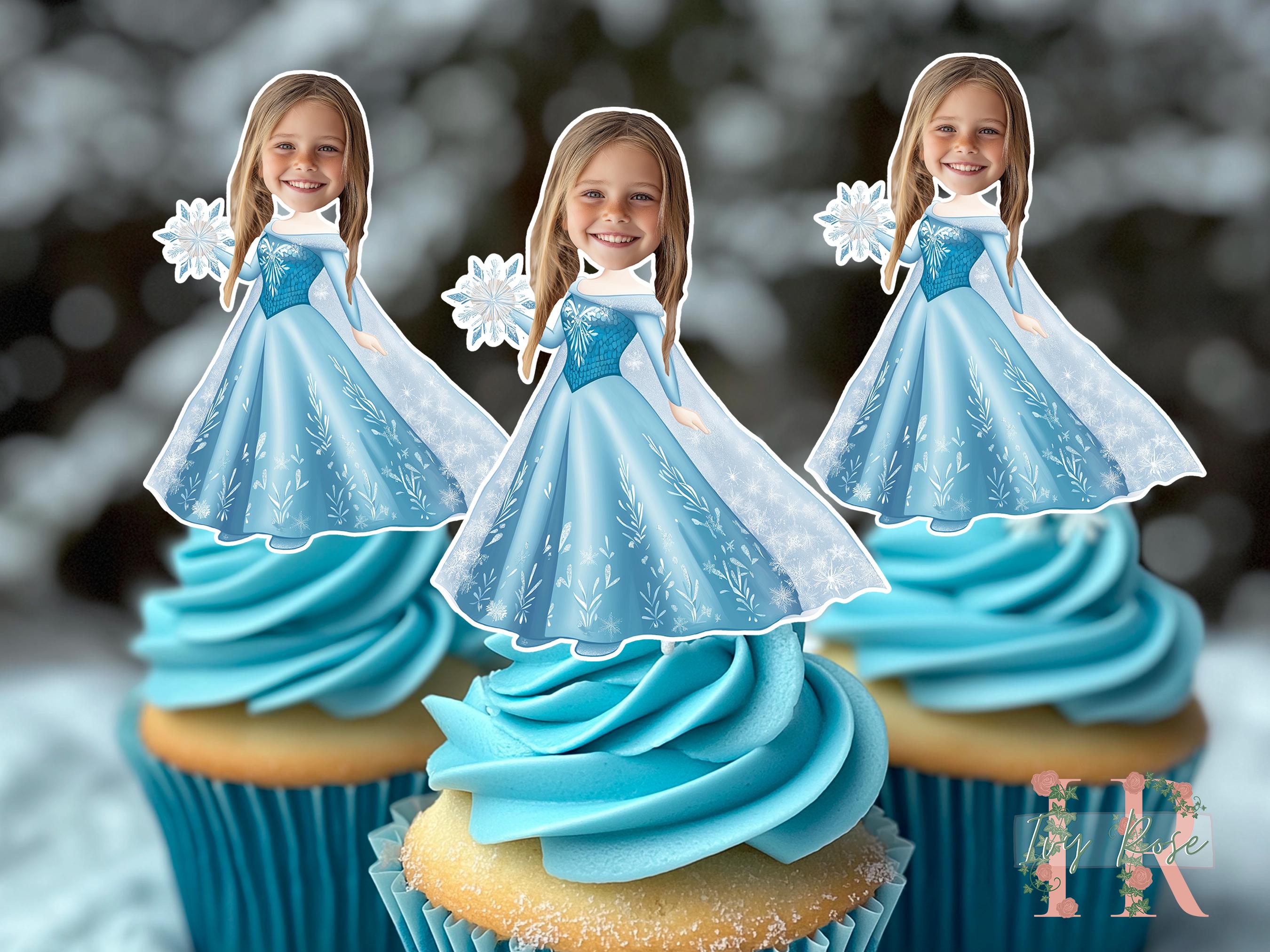 Elsa Face Cake Topper UK