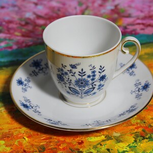 Portuguese Porcelain Cup And Saucer