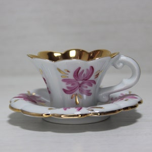 Cup And Saucer Hand Painted