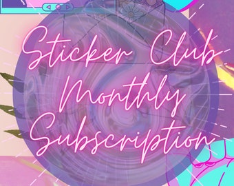 Alt U Sticker Club / Scatola di abbonamento mensile / Sticker Club / Adesivi unici e Washi Tape